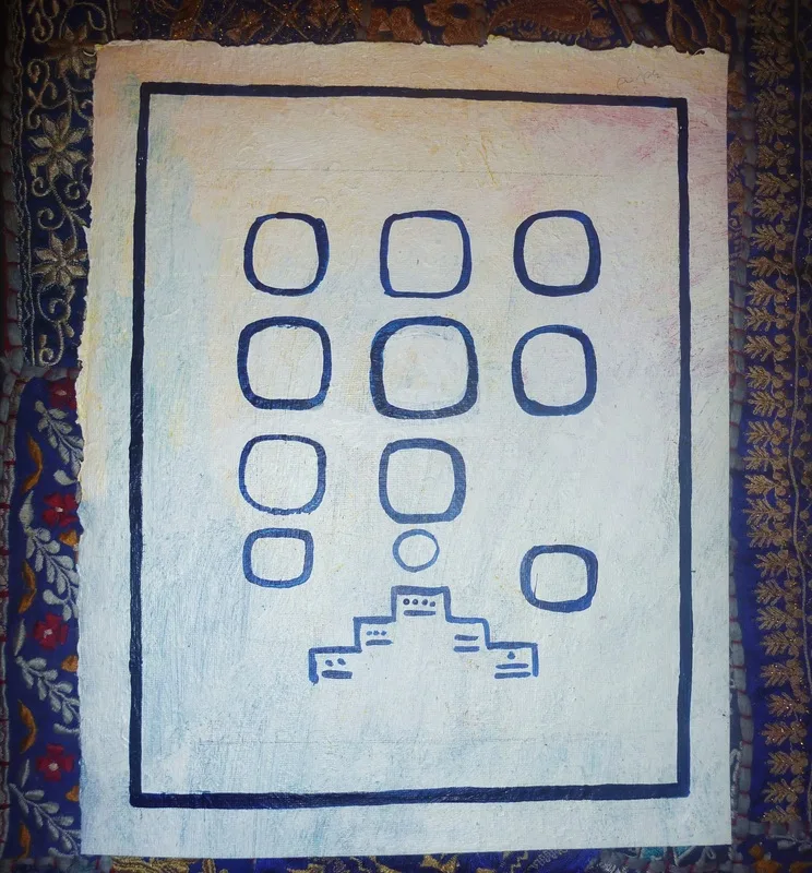Custom Background for Hand painted chart.
